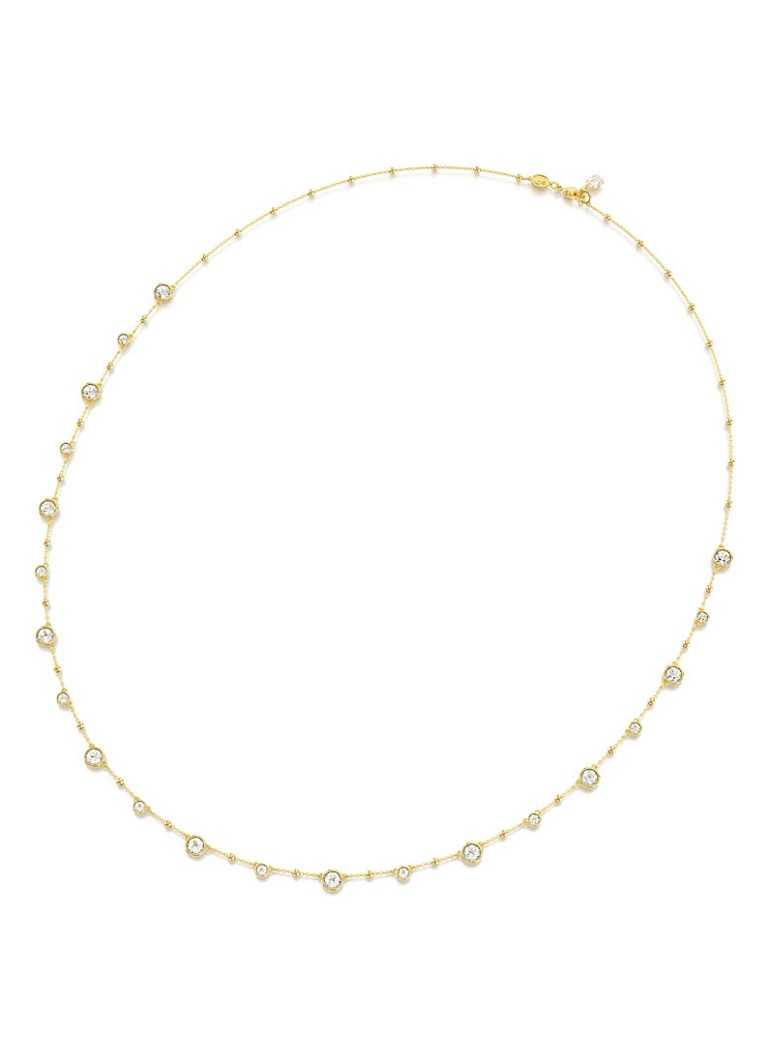 Collana Swarovski color ambra placcata oro