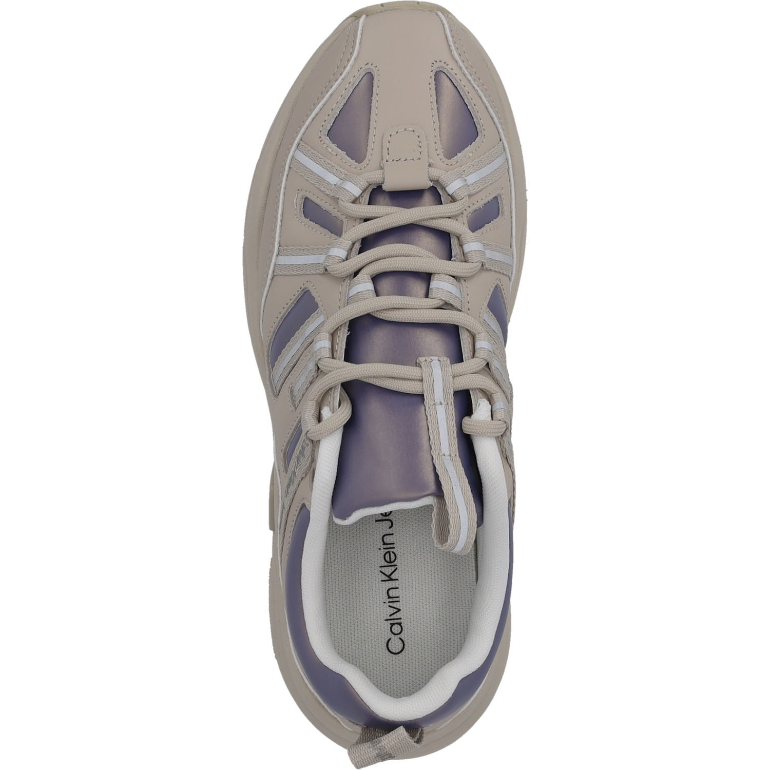 Calvin Klein YW0YW01044, Schnürschuhe, Damen, beige/lavendel/reflective