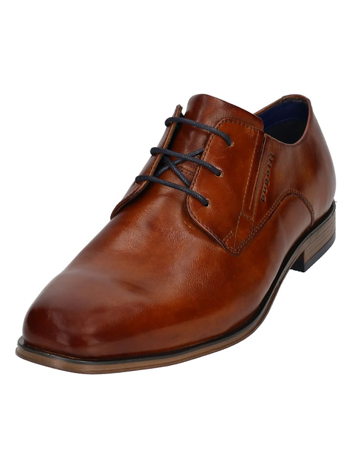 Bugatti Leder-Schnürschuhe 