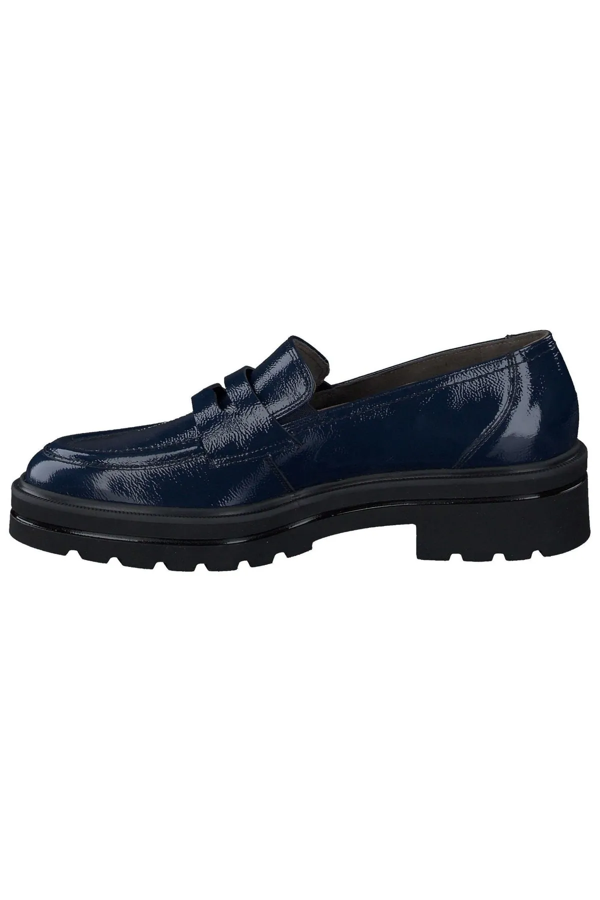 Paul Green  Flacher Schuh - Blau - Blockabsatz