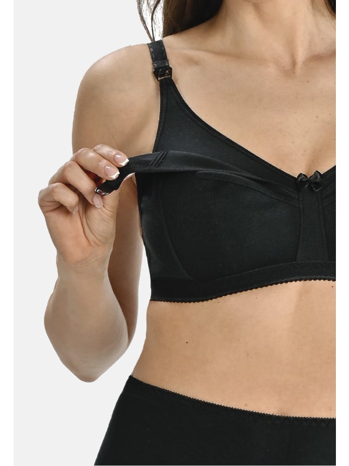 Teyli Still-BH ohne Bügel Perla in schwarz günstig kaufen
