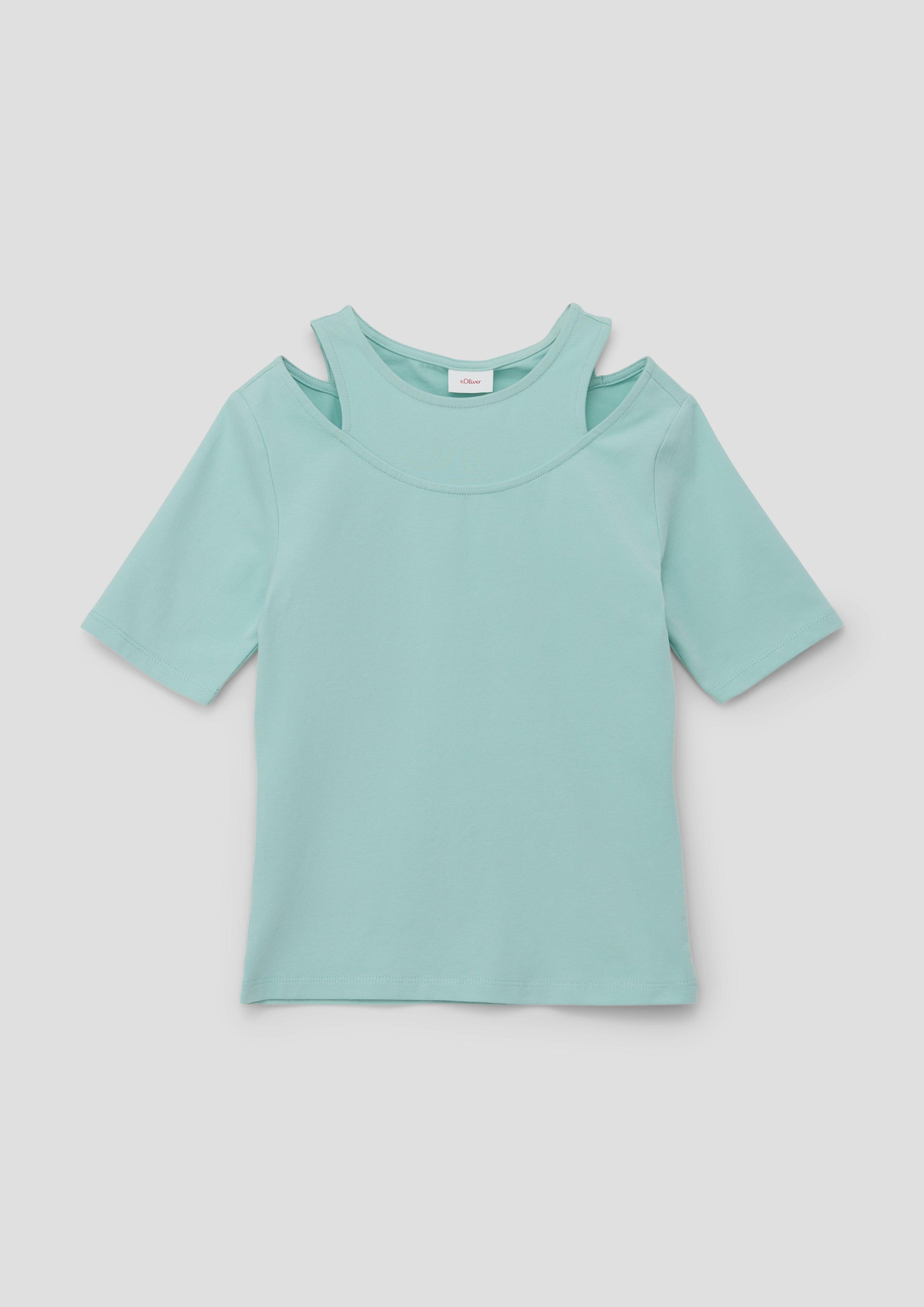 T-Shirt in 2-in-1-Optik  2140207-6068