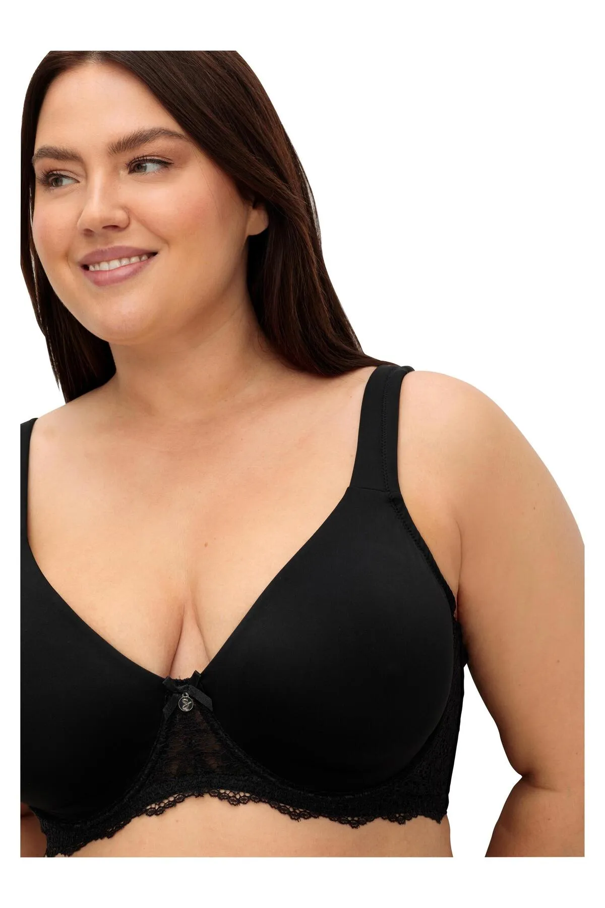Sheego  Große Größen T-Shirt-BH mit Spitze