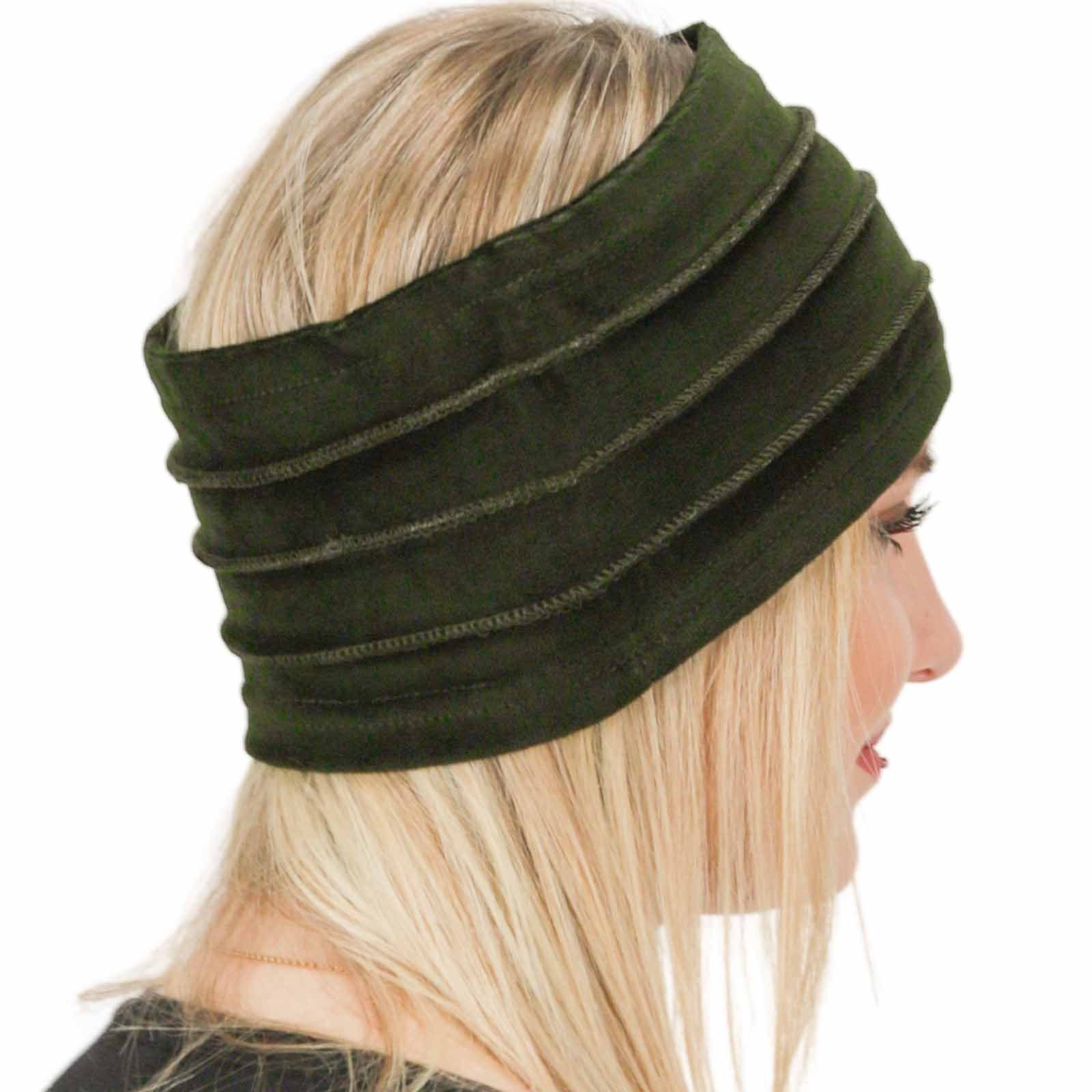 KUNST UND MAGIE Ohrenwärmer Ohrwärmer Dread Tube Damen Stirnband Samt in verschiedene Farben Fair