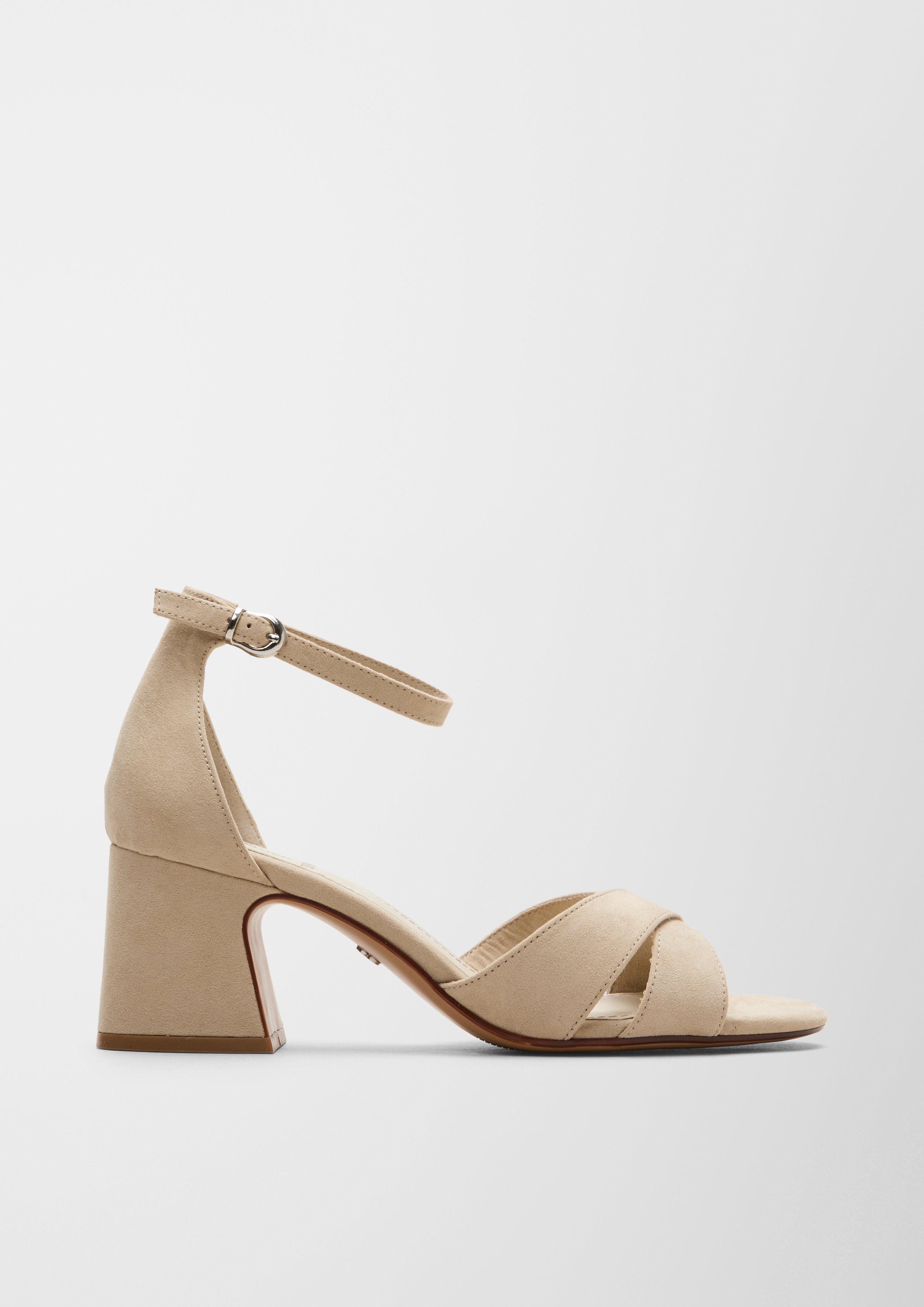 Sandalen in Veloursleder-Optik  6007430-341