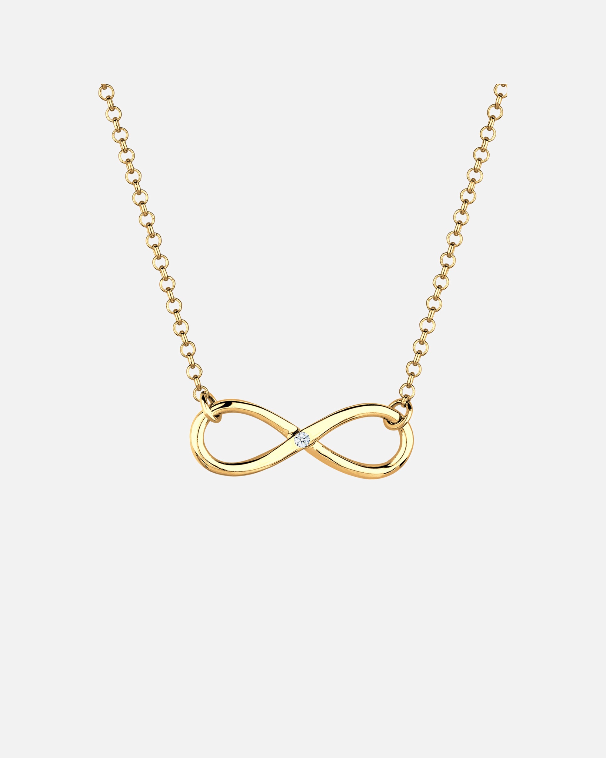 Ciondolo da donna Elli DIAMONDS a forma di infinito con diamante (0,03 ct.) in argento sterling 925