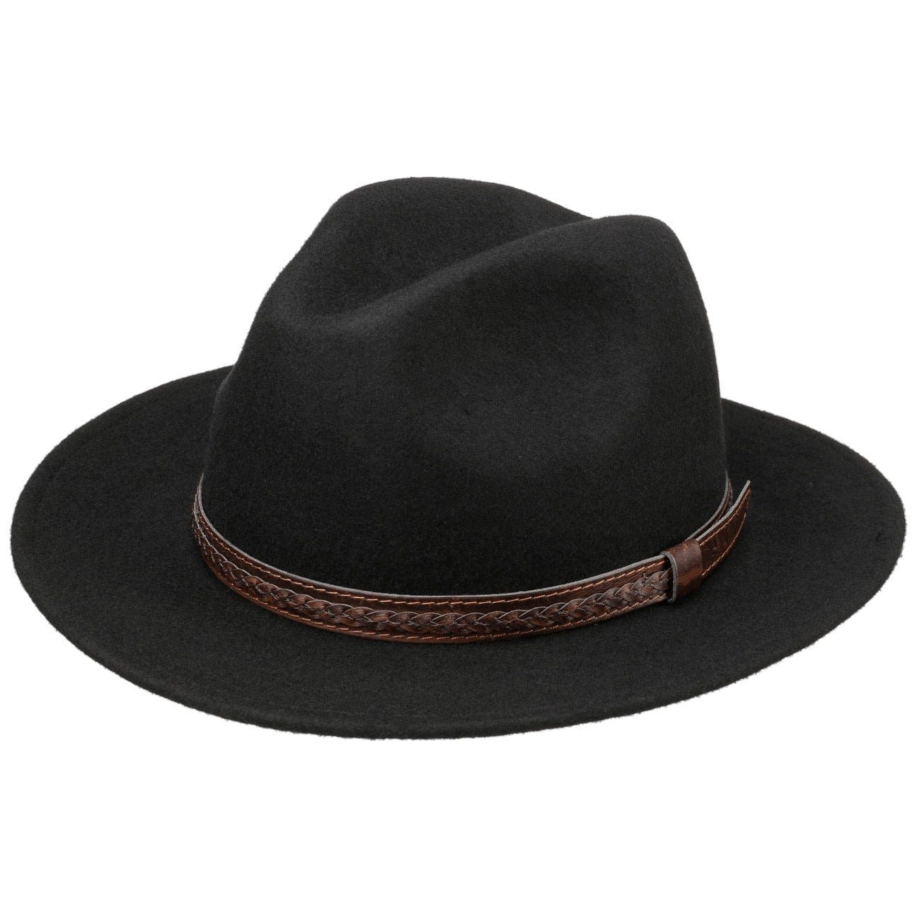 Lipodo Filzhut (1-St) Herrenhut mit Lederband, Made in Italy