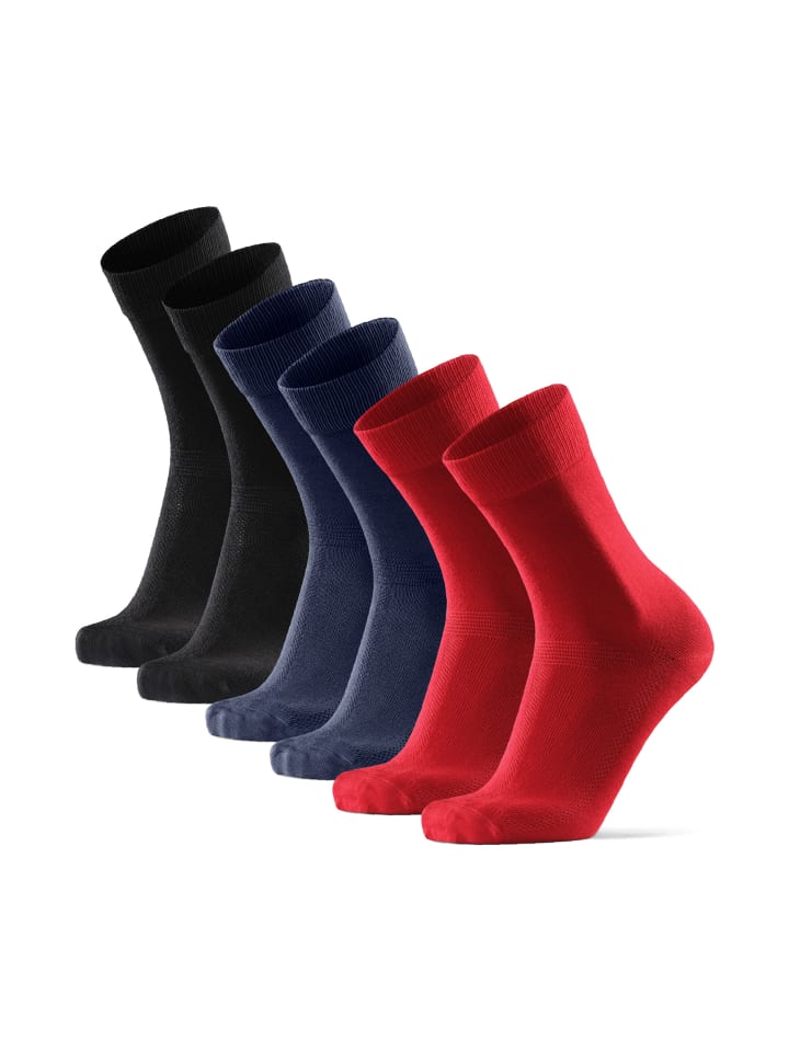 DANISH ENDURANCE Socken Bamboo Business in red/black/navy günstig kaufen