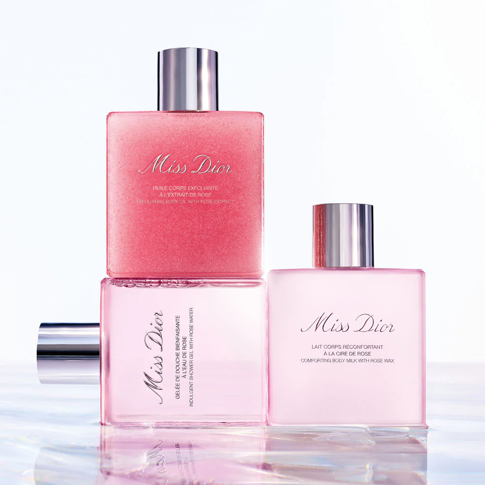 Miss Dior Exfoliërende Lichaamsolie met Rozenextract - Bad en Douche, Exfoliant