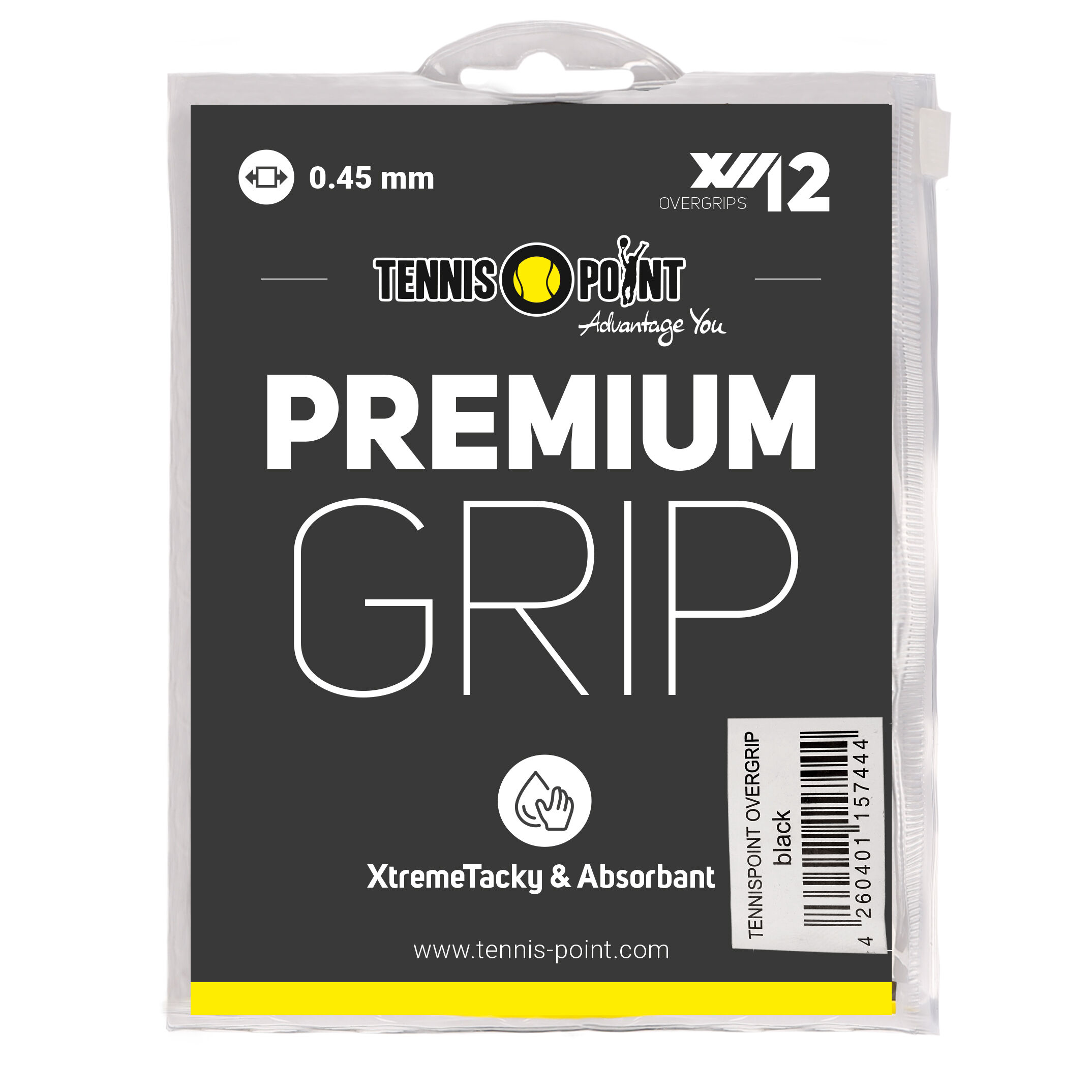 Premium Grip 12er Pack - Schwarz