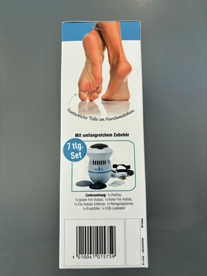 MediaShop Hornhautentferner PediVac in Weiß günstig kaufen onesize