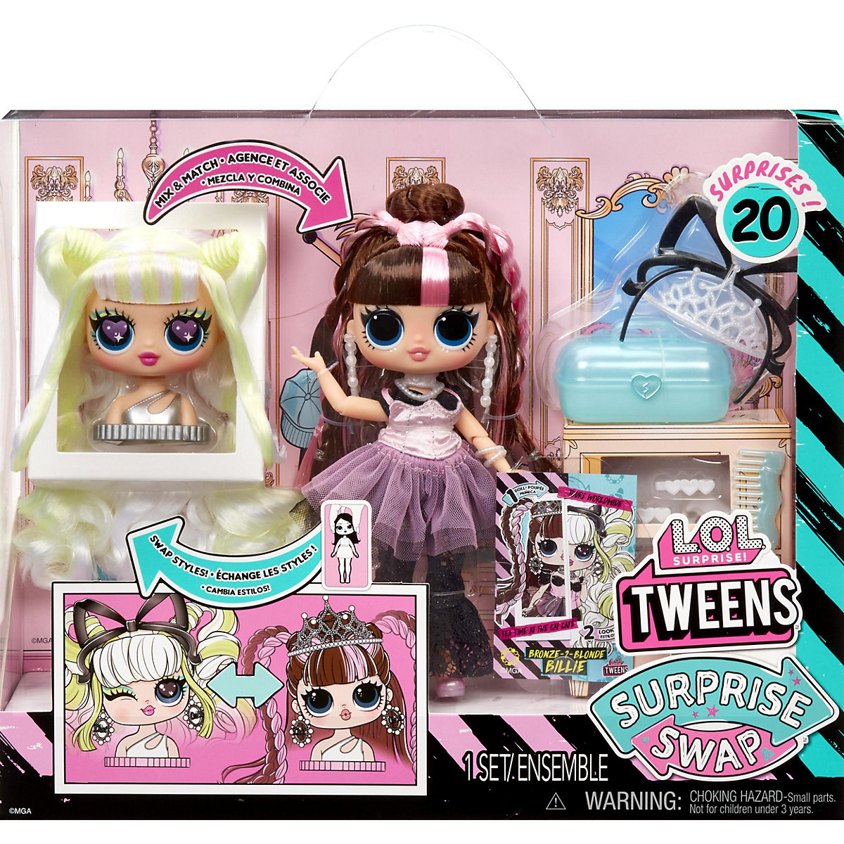 L.O.L. Surprise Tweens Surprise Swap Fashion Puppe Serie 1 - Bronze-2 - Blonde Billie