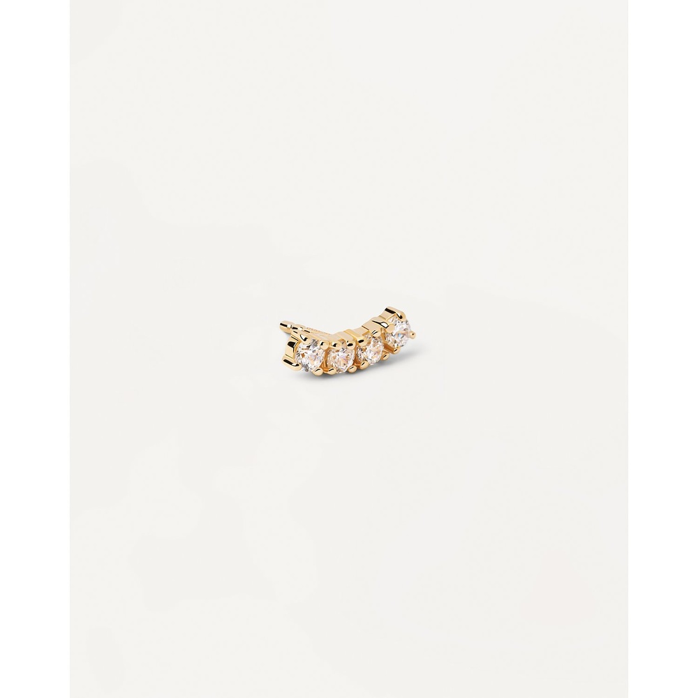 P D Paola Boucle d'oreille unique 925 Argent Boucles d'oreilles