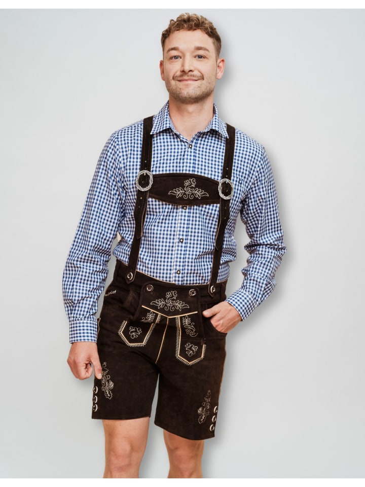 Hofglanz Trachtenhemd in blau günstig kaufen