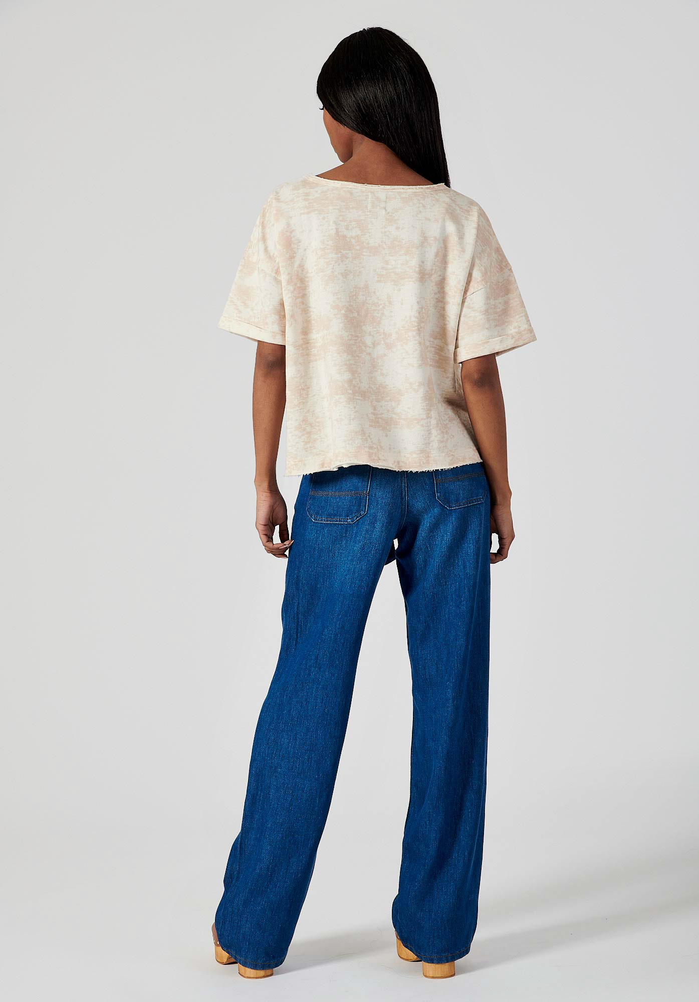 FONZI  T-shirt écru Femme 100% coton