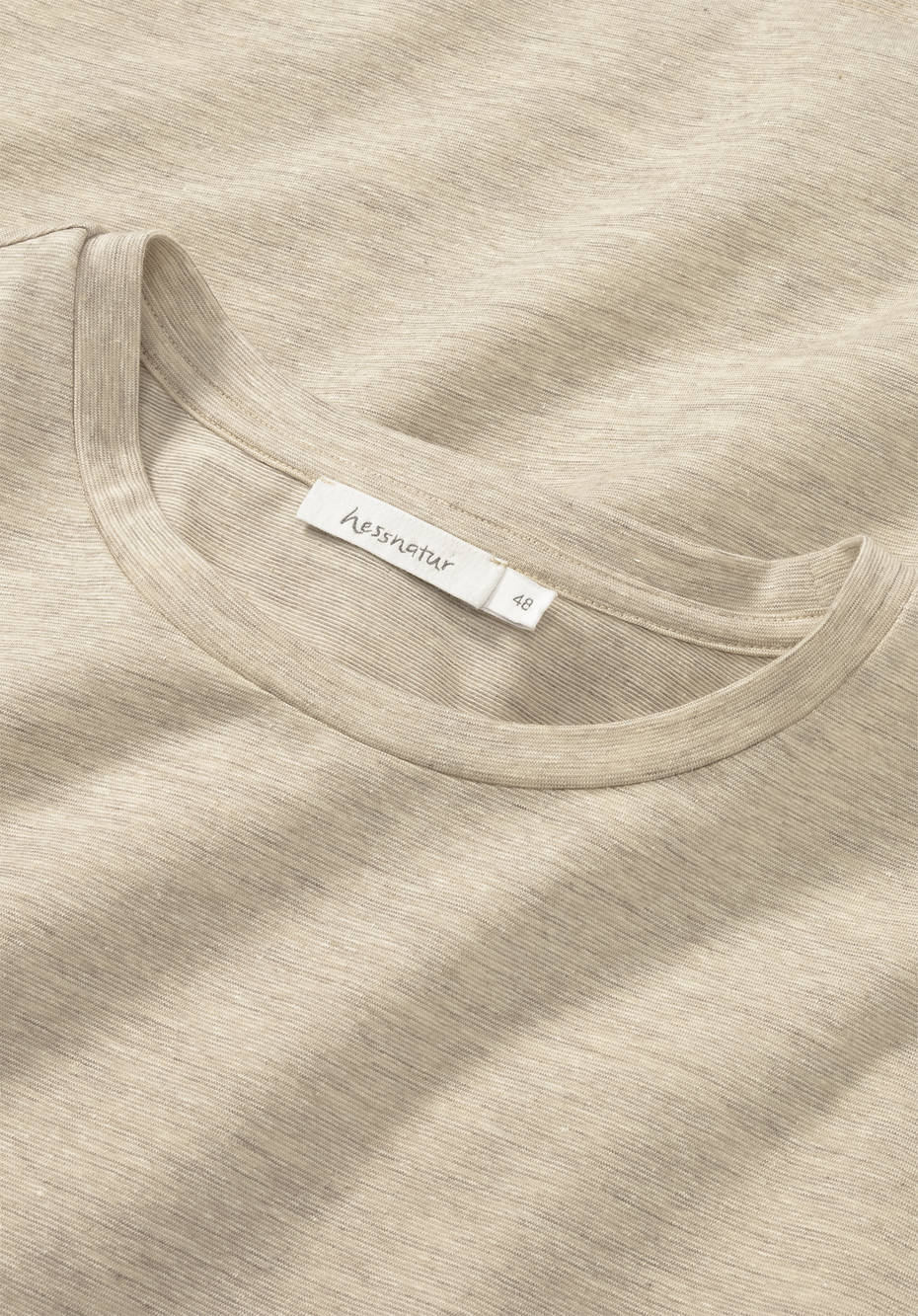 Kurzarmshirt aus Bio-Merinowolle mit Hanf und Bio-Baumwolle