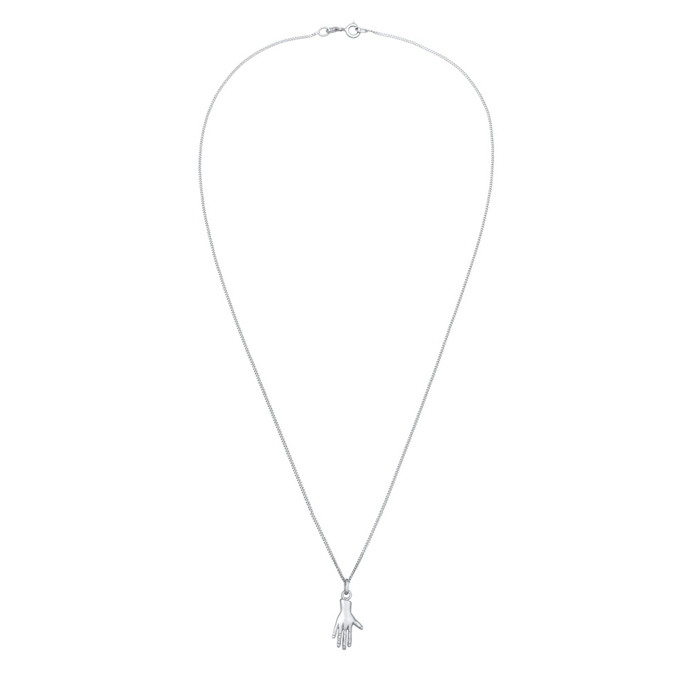 Elli Elli Collier Femmes Pendentif main symbole Tendance en Argent Sterling 925 Bijoux