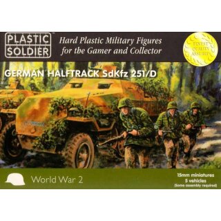 15mm WW2 German SdKfz 251 Ausf D Halftrack (5)
