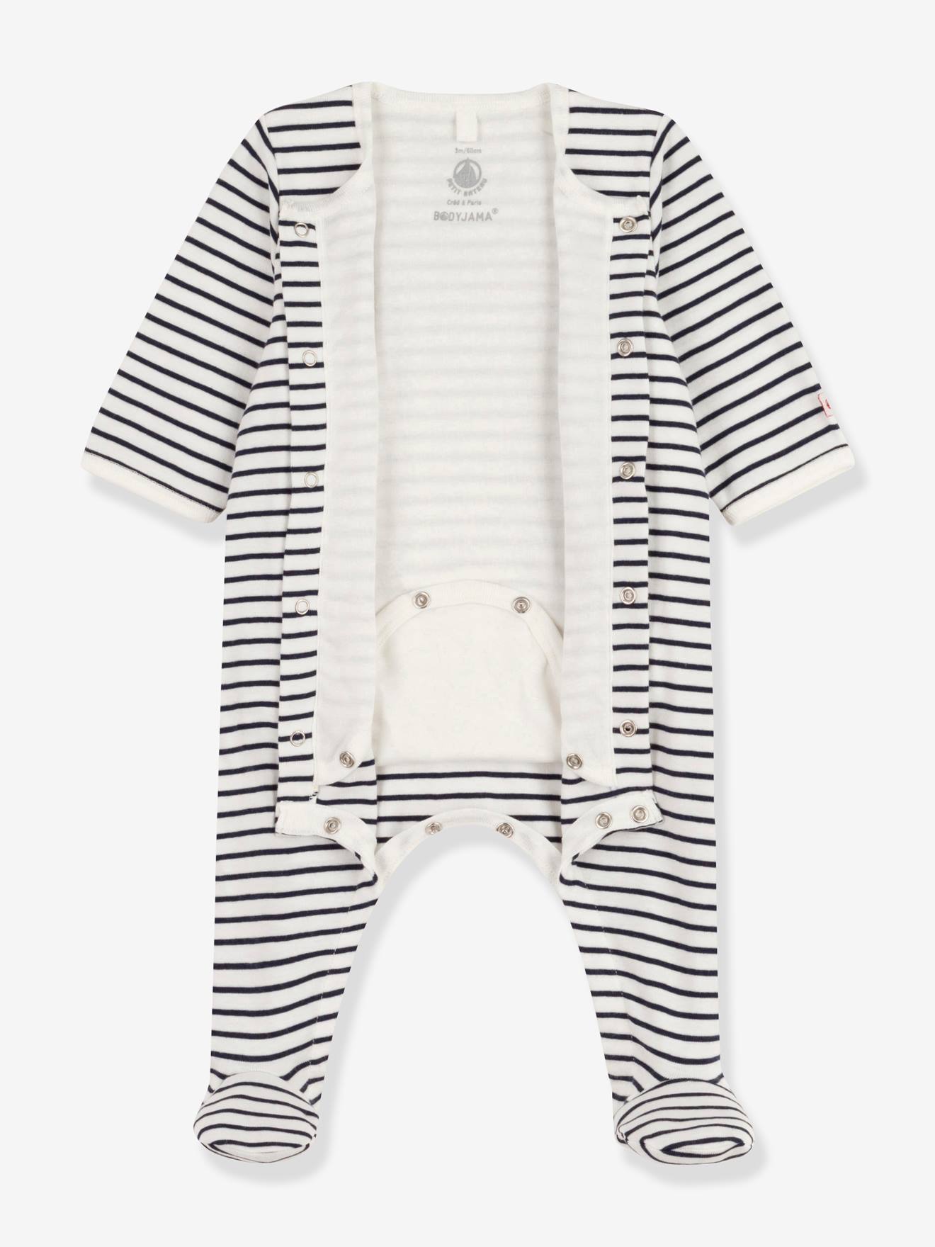 Bodyjama en coton bio PETIT BATEAU blanc