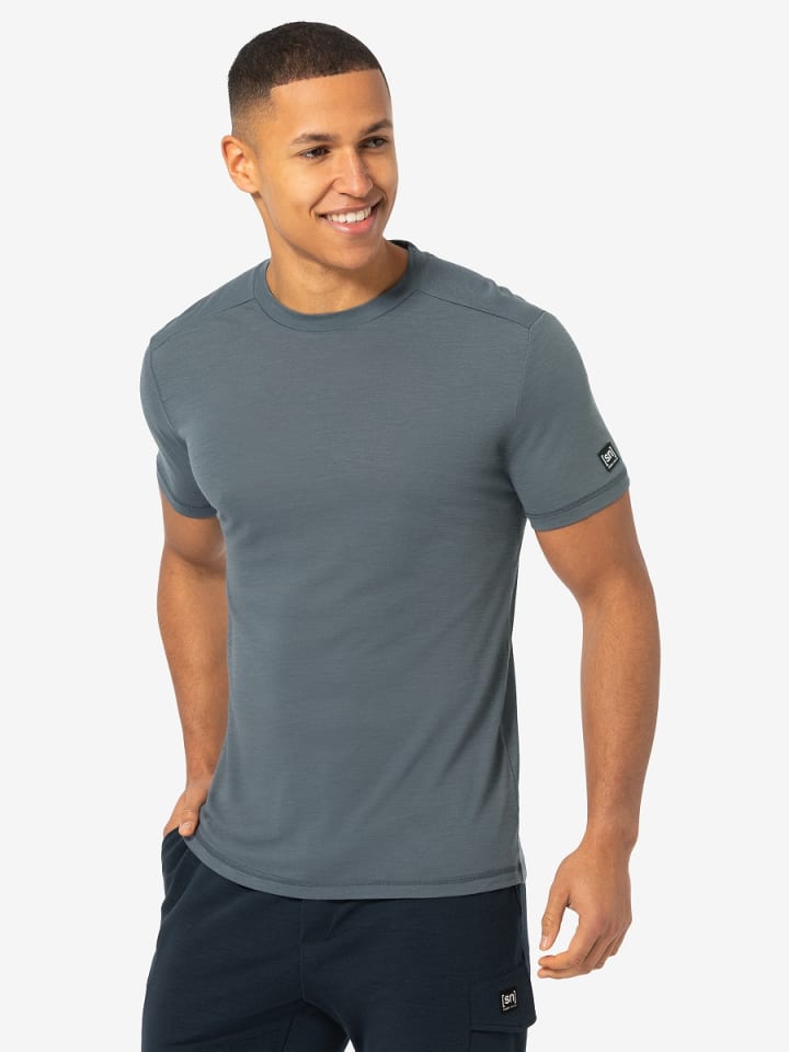 super.natural Merino T-Shirt M ESSENTIAL SS in Dunkelblau günstig kaufen