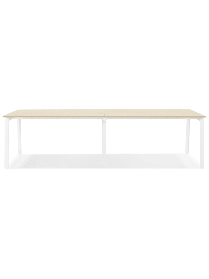 KADIMA DESIGN Schreibtisch Teamschreibtisch kollaborativ, 280 x 140cm in Beige-Weiß günstig kaufen onesize