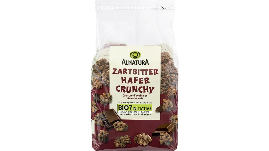 Alnatura Bio Zartbitter Hafer Crunchy 375 g
