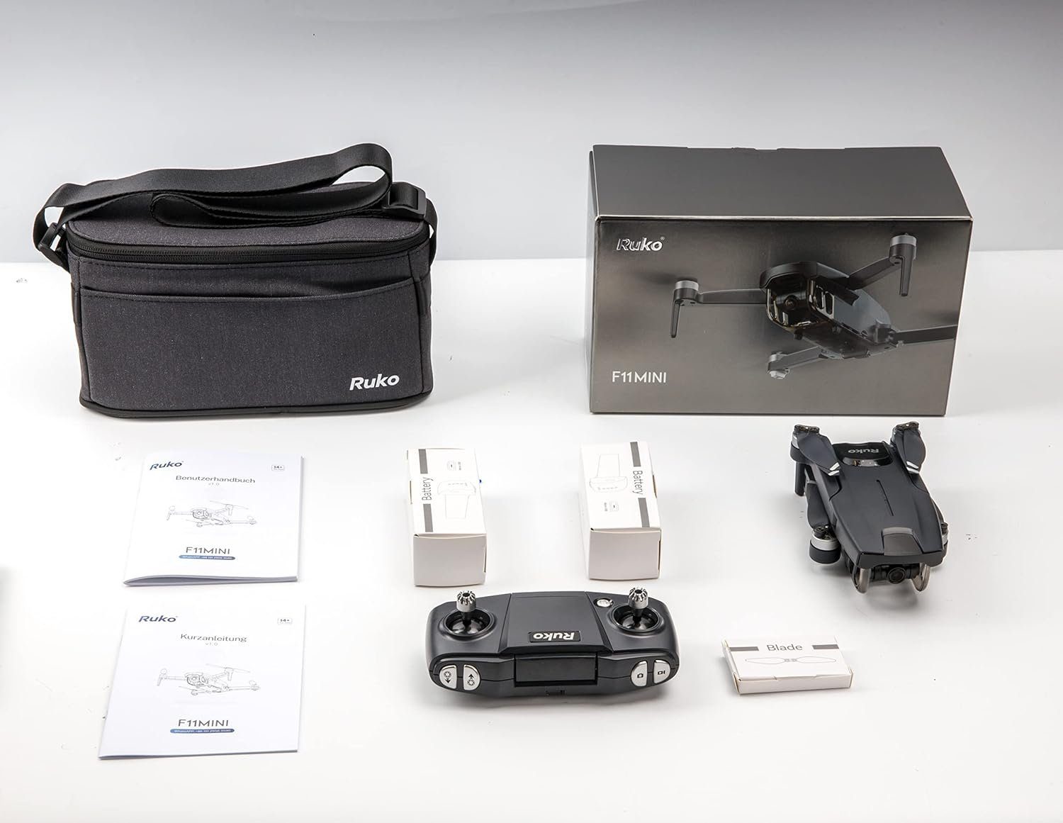 Ruko F11 Drohne (4096x3072P, MINI Drohne mit Kamera 4K 5GHz WiFi, 2.7K/25fps FPV Vedio, Leichte, 60 Min.Flugzeit,intelligentes GPS-Fliegen,anfängerfreundlich)