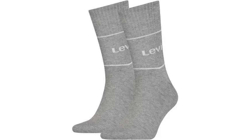 Levis Unisex Sportsocken SHORT CUT 2er Pack grey melange