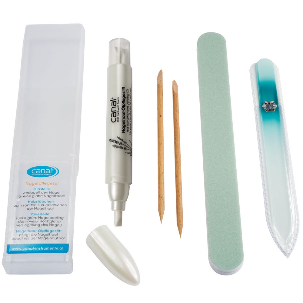 Canal Nagelpflegeset mit Glasfeile 4-teilig