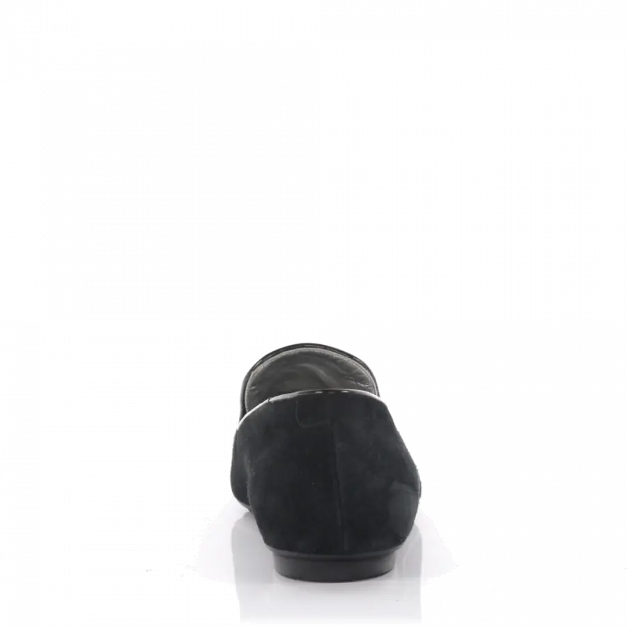 Hogan - Slipper 1440 Kalbsleder Pailletten Veloursleder Pailletten schwarz - schwarz