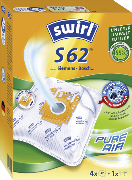 Swirl Staubsaugerbeutel S62 MicroPor