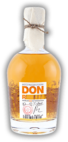 Don R. *** Don R. *** Natürlich Rum auf Norddeutsch. Gebrannt und in Fässern gereift auf Gut Basthorst. 0,7	 Liter - Vol 43%