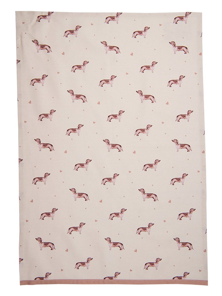 Clayre & Eef Geschirrtuch in Creme - (B)50 x (H)70 cm günstig kaufen onesize