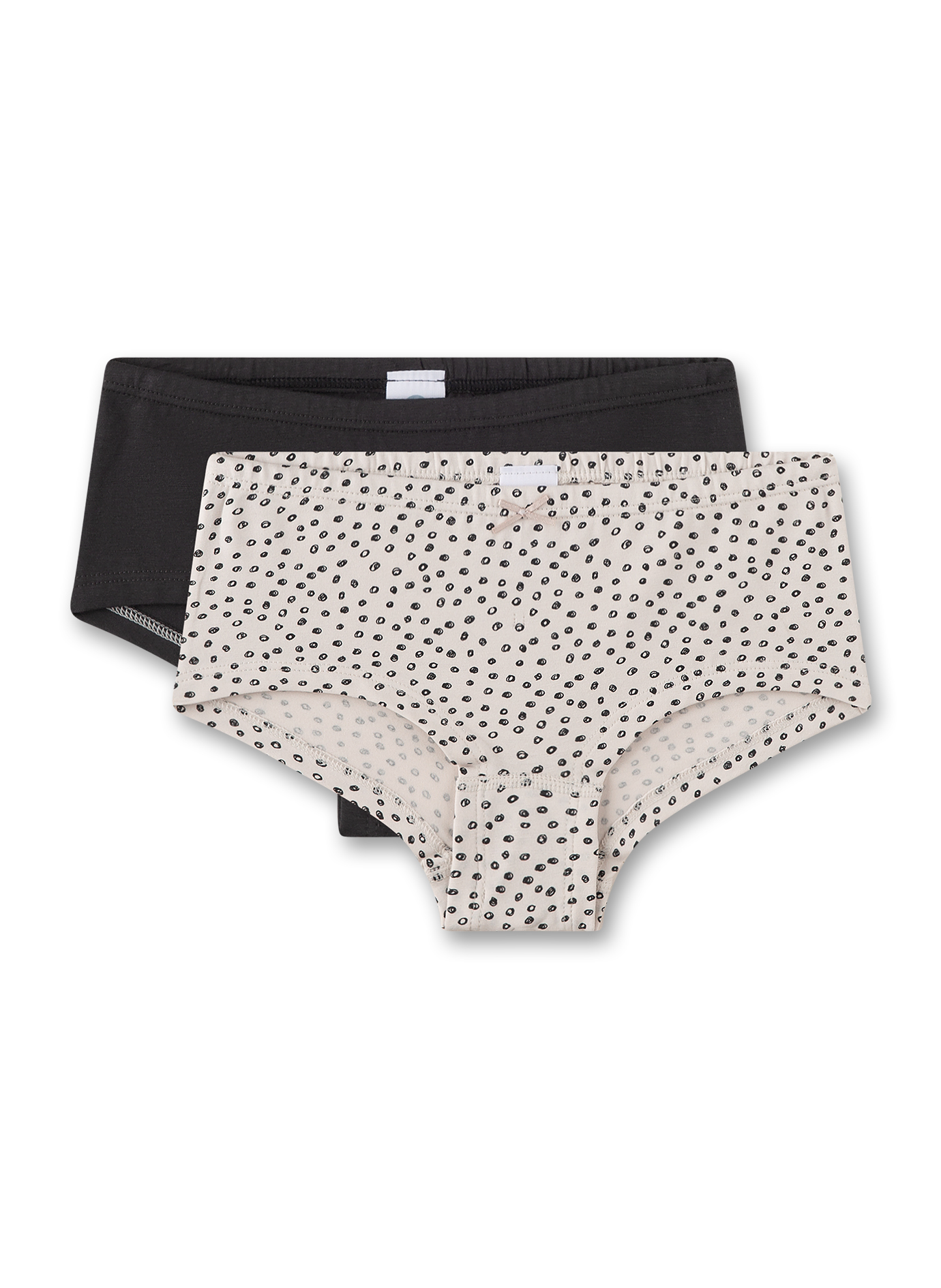Mädchen-Cutbrief (Doppelpack) Schwarz & Beige