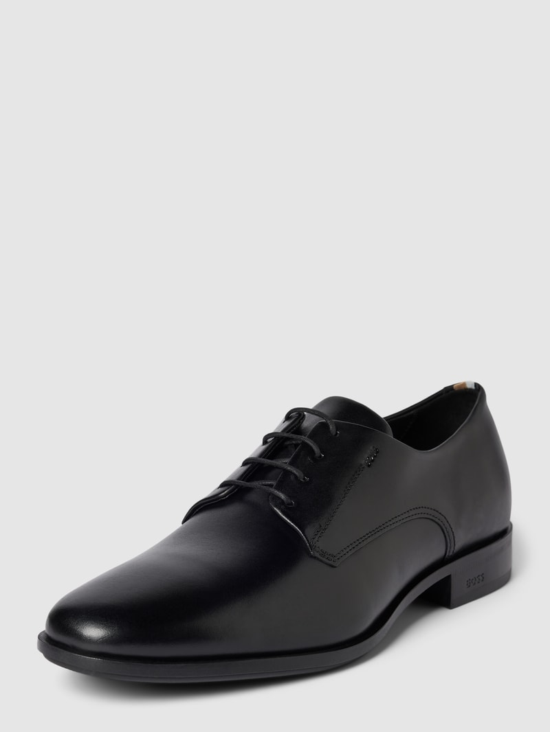 Derby-Schuhe aus Leder Modell 'Colby' in schwarz
