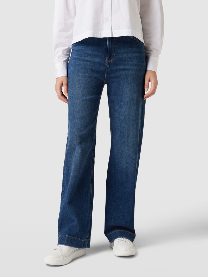 Relaxed Fit Jeans mit Label-Patch in blau