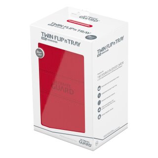 Ultimate Guard Twin Flip`n`Tray 160+ XenoSkin Monocolor - Rot