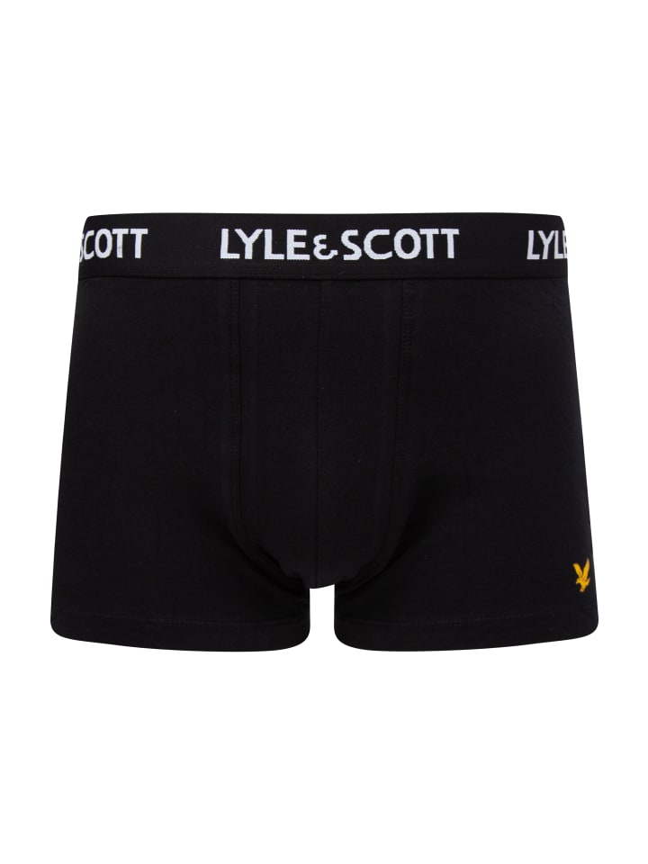 Lyle & Scott Trunks 3-Er Set in Schwarz/Meliertes Grau/Weiß günstig kaufen