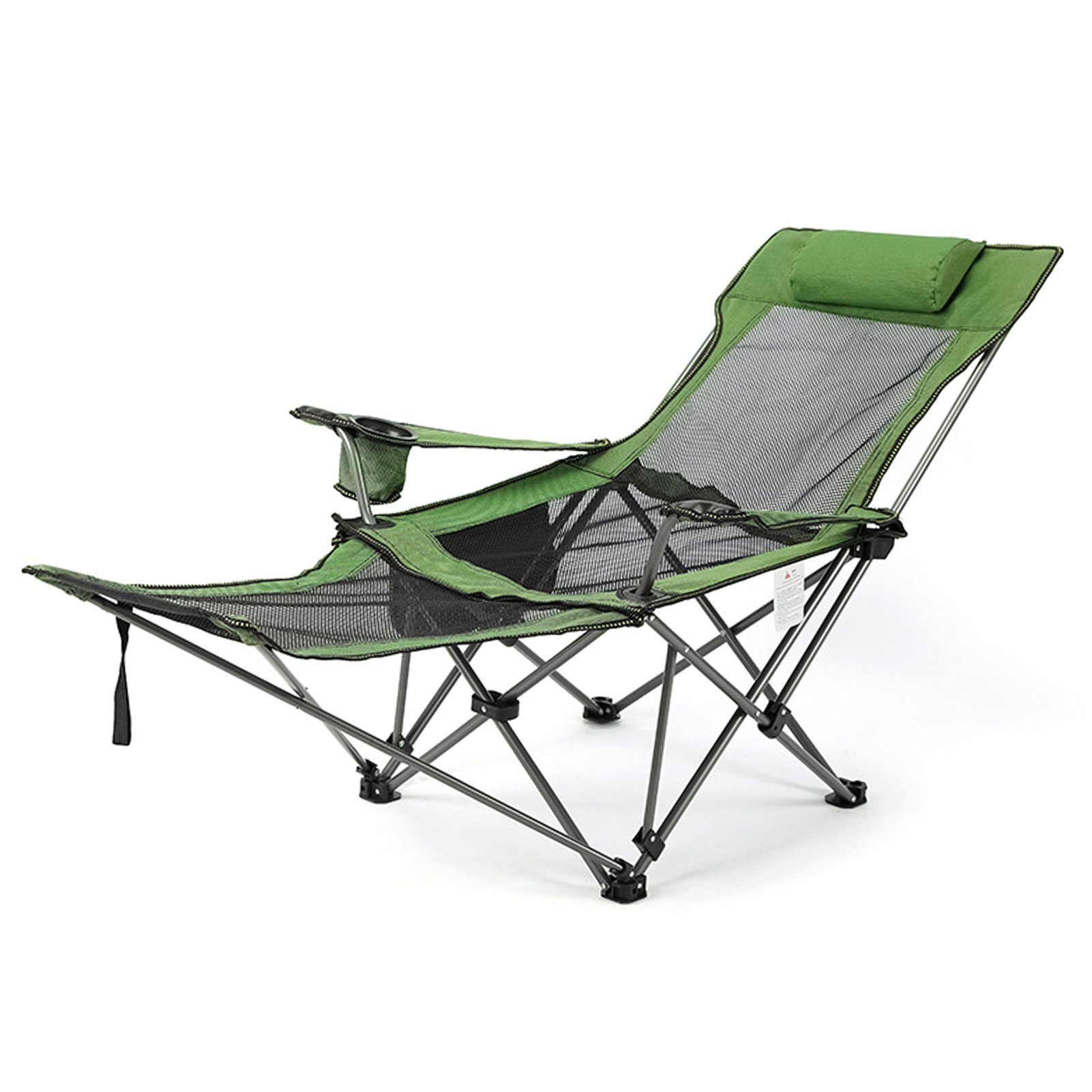 Tidyard Gartenliege Klappbarer Campingstuhl Abnehmbarer Fußstütze