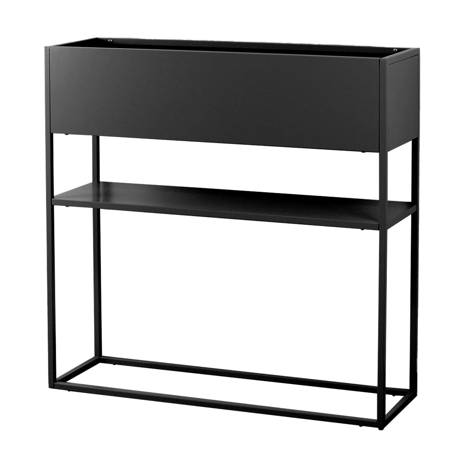 osoltus Raumteiler osoltus Pflanzkasten Raumteiler cube black schwarz Konsole 80cm