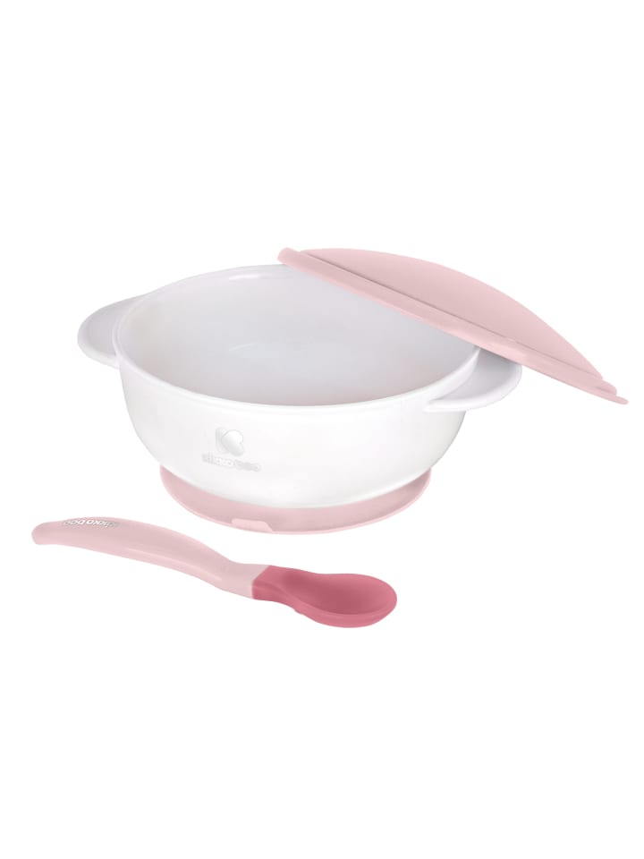 Kikkaboo Baby Essschüssel 250 ml Löffel in rosa günstig kaufen onesize