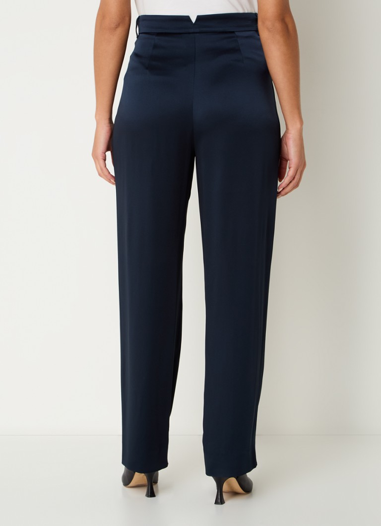 Pantaloni MaxMara Cady cu talie înaltă, cu talie lată și buzunare laterale.