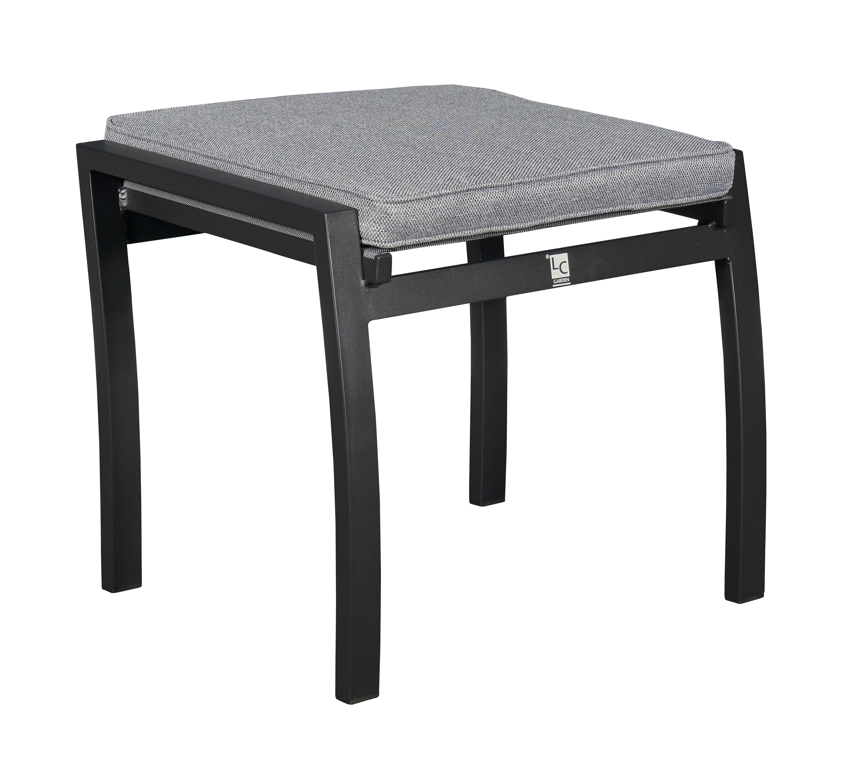 LC Garden Gartenlounge-Hocker LC Garden Sondrino Hocker Aluminium/Textilene (1)