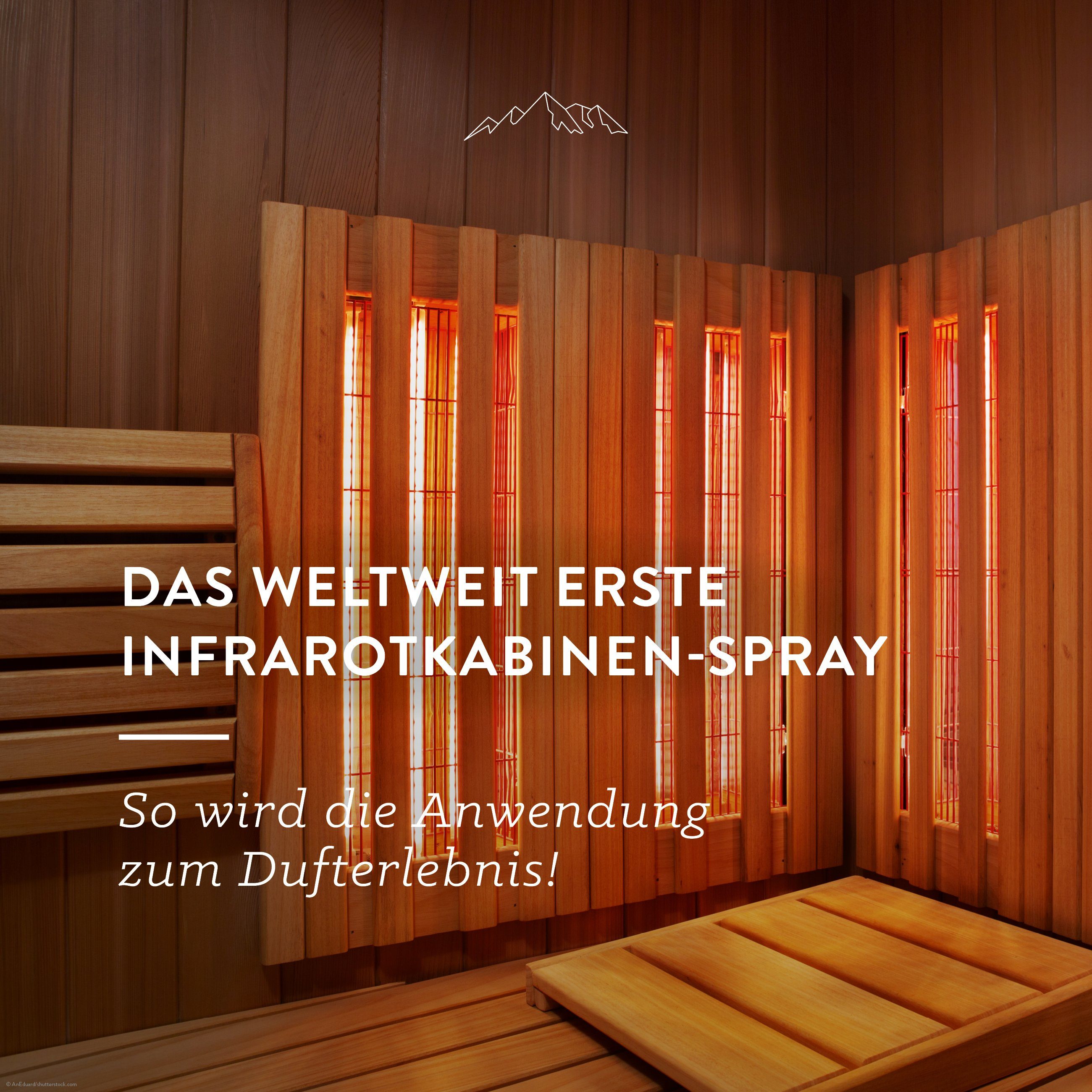 Allgäuquelle Raumduft Bio Infrarotkabinen-Spray Allgäuer Nachtruhe Raumduft (1 x 100ml), mit Lavendel, Zirbelkiefer und Eukalyptus