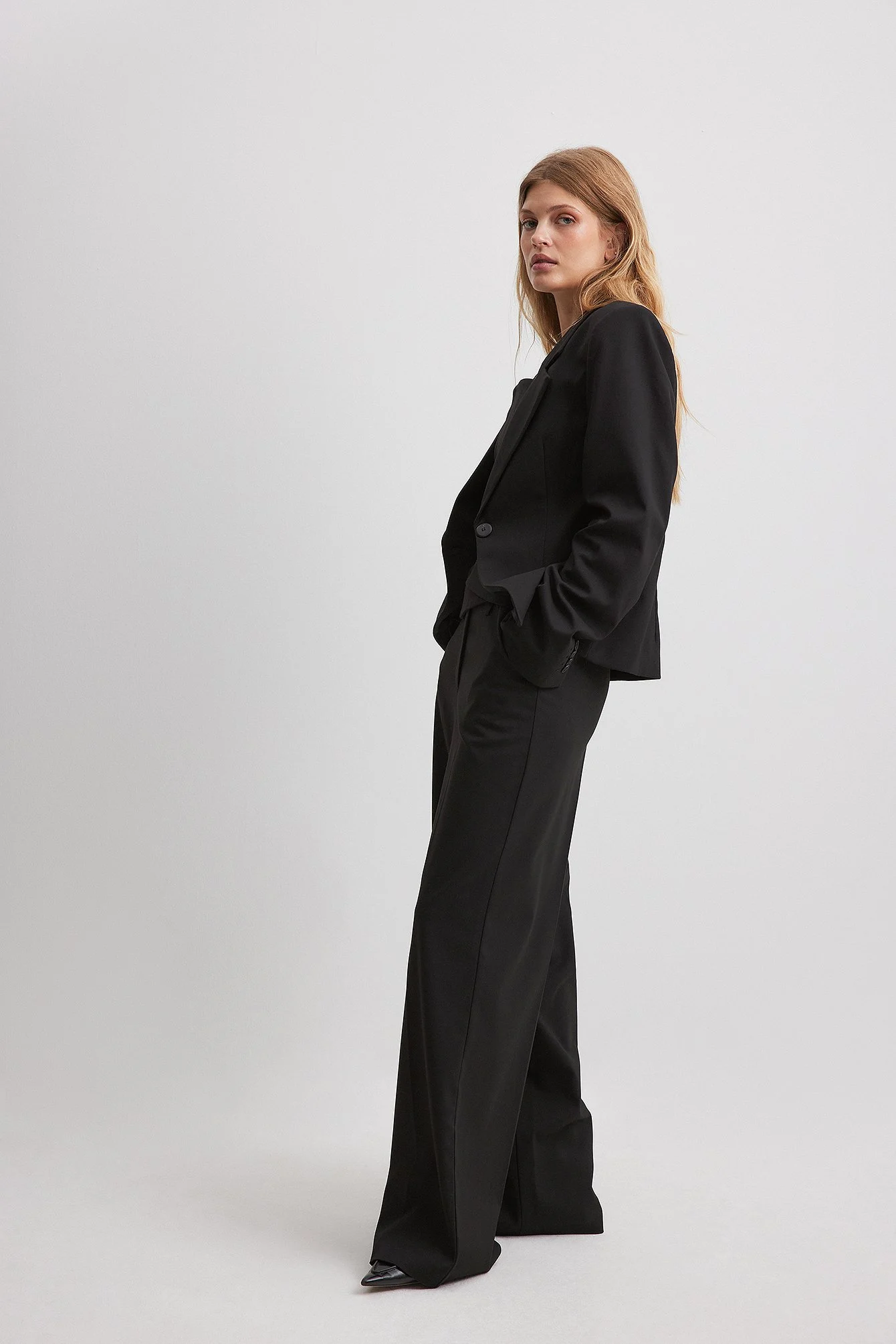 Anzughose mit mittlerer Taille