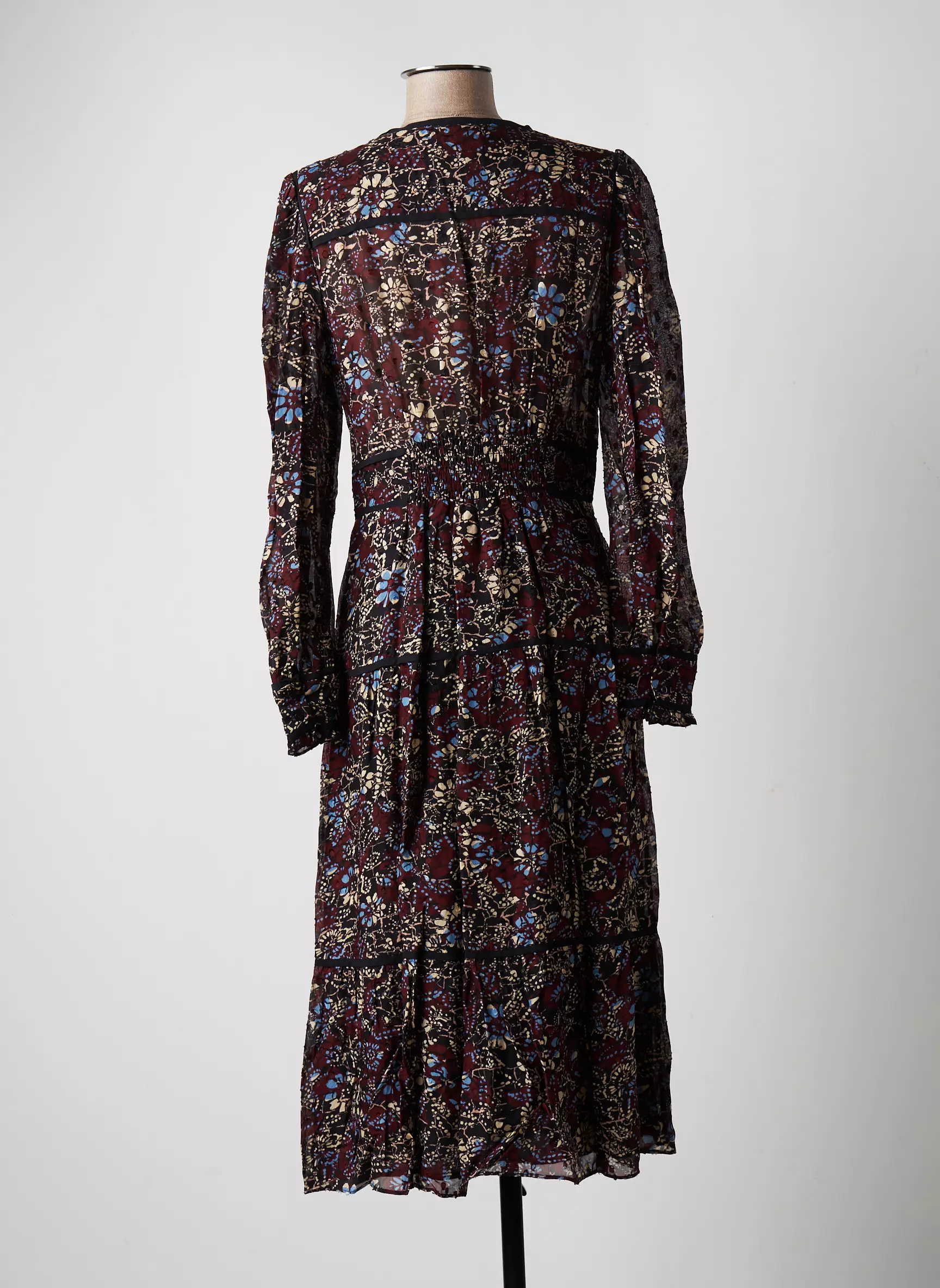 Ba Sh Robes Mi Longues Femme couleur marron