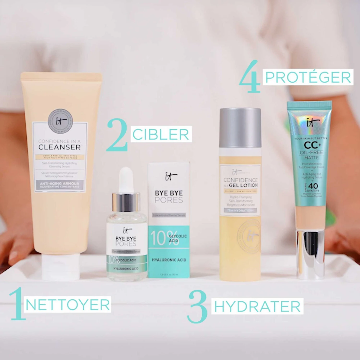 Siero minimizzante dei pori visibili all'acido glicolico di IT Cosmetics