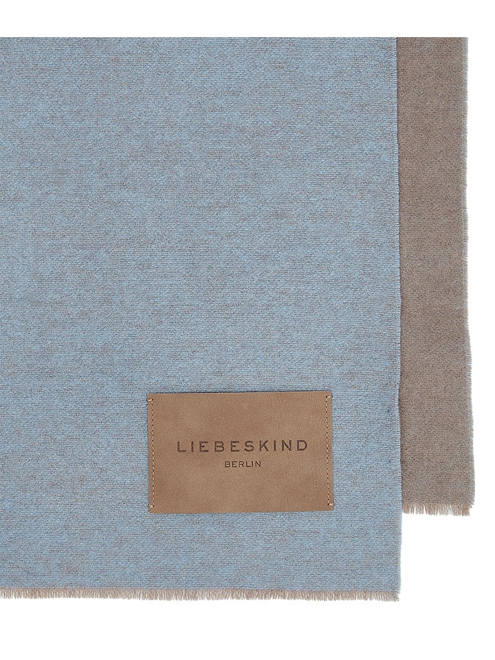 LIEBESKIND BERLIN Wollschal in Hellblau/ Grau - (L)240 x (B)50 cm günstig kaufen onesize