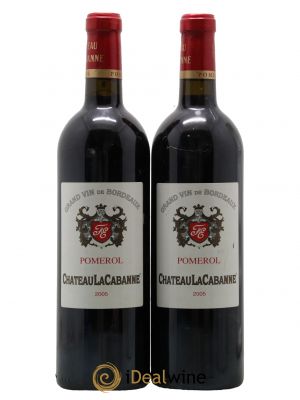 Château la Cabanne  2005 - Lot de 2 Bouteilles