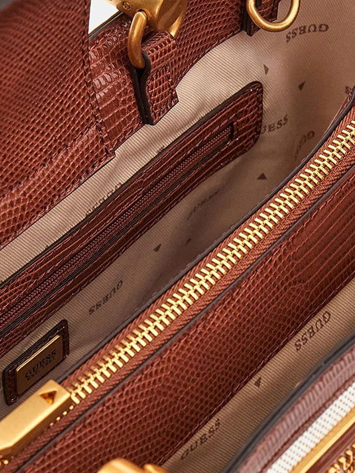 Guess Henkeltasche in Beige/ Braun - (B)31 x (H)21 x (T)11 cm günstig kaufen onesize